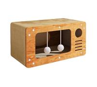 Box to graffy chats, maison avec tiret grattoir, combinaison de tapis en carton pour échappement de chat, maison à scrat 2 en 1 avec balle, carton, chat pour chat, pad pour gratter P