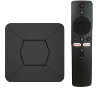 Box TV Android 4K Chromecast Streaming Box avec Wi-Fi, Bluetooth, Google Assistant et Netflix inclus