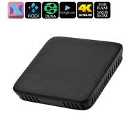 Box Tv Android Ultra HD 4K 8 Cours Wifi Dual Band 3Go Ram Jeu Films Séries Appli + SD 32Go