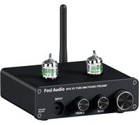 Box X3 5725W Préampli Phono à Tube Préamplificateur de Platine pour Phonographe MM Bluetooth 5.0 Mini Préamplificateur Stéréo Hi-FI pour Lecteur de Disque Audio Domestique Système Audio