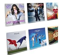 Boxalls Lot de 6 étagères Acrylique Vinyle Enregistreur Montage murale, Transparentes Enregistrement Album Support Afficher votre écoute quotidienne dans le style （30.4Lx3.8Wx4.3Hcm）