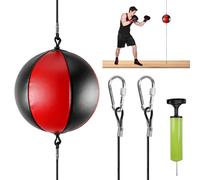 Boxe à double extrémité : punching ball suspendu, ensemble de poire de frappe, sac de frappe de porte, kit d'entraînement de boxe, entraînement de boxe pour adultes, entraînement de vitesse pour