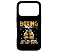 Boxe Because Sometimes Words Just aren't Enough Boxer Coque pour iPhone 17 Pro
