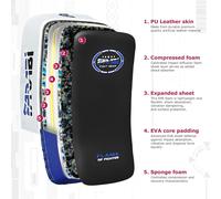 Boxe Bouclier Pour Coaching, Entraînement, Kickboxing Curved Bouclier De Frappe, Pao Boxe, Bouclier De Frappe Boxe Mma Muay Thai Kick Pad X 1 Unité Unique