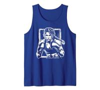 Boxe Boxeuse Femme Fille Boxeur idée Motif Boxing Boxe Débardeur, Homme, Bleu Royal, M