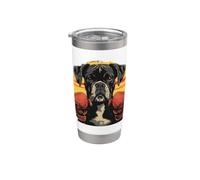 Boxe Chien Graphic Gobelet isotherme en acier inoxydable double paroi