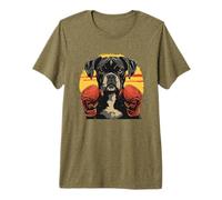 Boxe Chien Graphic T-Shirt Haut de Gamme
