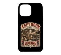 Boxe Crochet Gauche Lifestyle Old School Prizefighter Boxer Coque pour iPhone 13 Pro Max