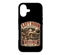 Boxe Crochet Gauche Lifestyle Old School Prizefighter Boxer Coque pour iPhone 17