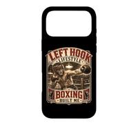 Boxe Crochet Gauche Lifestyle Old School Prizefighter Boxer Coque pour iPhone 17 Pro Max
