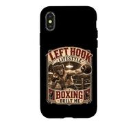 Boxe Crochet Gauche Lifestyle Old School Prizefighter Boxer Coque pour iPhone X/XS