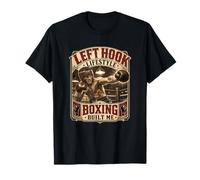 Boxe Crochet Gauche Lifestyle Old School Prizefighter Boxer T-Shirt