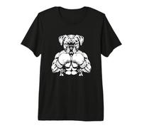 Boxe Esquisse de Chien Autodéfense T-Shirt Haut de Gamme