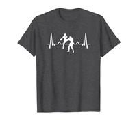 Boxe Française Battement De Cœur Savate Maillot Savate T-Shirt, Homme, Chiné Foncé, 3XL