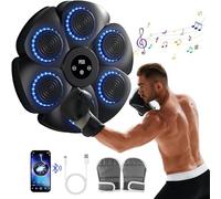 Boxe Mural Musique, LED Machine De Boxe Musicale, Music Boxing Machine, Domicile éLectronique Cible Intelligente Bluetooth Musique éQuipement,9 Modes De Vitesse Machine De Boxe Musicale Adulte