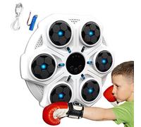 Boxe musicale | Boîte de frappe murale intelligente | Entraînement électronique réglable pour la maison, l'intérieur, la salle de sport