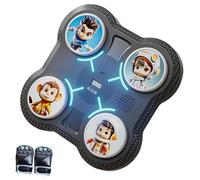 Boxe musicale - Machine d'entraînement à la boxe musicale, équipement d'entraînement avec objectif de boxe avec gants, loupe de 10,83 x 10,83 x 1,77 pouces