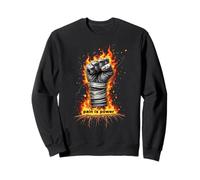 Boxe Poing Feu Puissance Douleur Est Pouvoir Sweatshirt