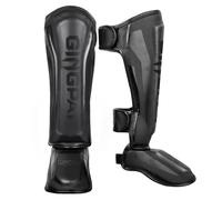 Boxe Protège-Tibias Cou-De-Pied, Protège-Tibias Et Pieds Mixte, MMA Jambe Tibia Protection, Protection des Jambes Et des Pieds, Réglable pour Arts Martiaux, Sparring A,L