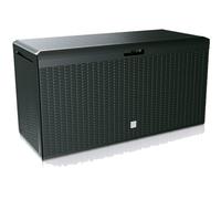 Coffre de jardin 290L anthracite, si?ge boite Boxe Rato Plus de rangement coffre