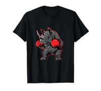 Boxe Rhino avec Gants de Boxe Kickboxing Funny Boxer T-Shirt