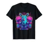Boxe Rhino avec Gants de Boxe Kickboxing Funny Boxer T-Shirt