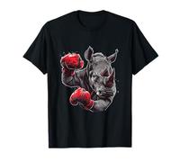Boxe Rhino avec Gants de Boxe Kickboxing Funny Boxer T-Shirt