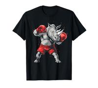 Boxe Rhino avec Gants de Boxe Kickboxing Funny Boxer T-Shirt