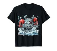 Boxe Rhino avec Gants de Boxe Kickboxing Funny Boxer T-Shirt