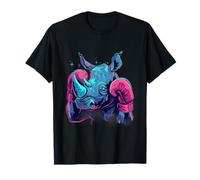 Boxe Rhino avec Gants de Boxe Kickboxing Funny Boxer T-Shirt