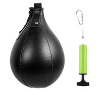 Boxe Speed Ball PU Cuir MMA Muay Thai Training Striking Kit Punch avec pompe de gonflage pour réflexe coordination œil-main entraînement Combat Kickboxing