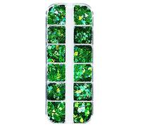 Boxed Irish Festival Series EXb260 Paillettes à paillettes pour la Saint PatrickDay Trèfles Vert