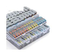 Boxed Kit Lever Wire Connectors Quick Electrical Splicing for Compact Inline Terminals Block 1 in 1 out Junction box NWPNLXEA(Boxed 100PCS T Mix)