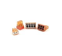 Boxed Quick Wire Connectors 2/4/6/8 pin Boxed Push in cable plug-in wiring cable conductor Terminal Block 16-12 NWPNLXEA(60Mix(40PCS))