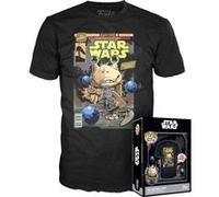 Funko Boxed Tee: Star Wars EP1 The Phantom Menace Anniversary - Jar Jar Binks - Large - T-Shirt - Vêtements - Idée de à Manches Courtes pour Les Adultes Les Hommes et Les Femmes