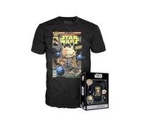 Funko Boxed Tee: Star Wars EP1 The Phantom Menace Anniversary - Jar Jar Binks - Medium - T-Shirt - Vêtements - Idée de à Manches Courtes pour Les Adultes Les Hommes et Les Femmes