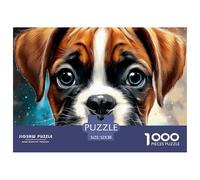 Boxer 1000 Pièces Animal de Compagnie Puzzle Adulte Difficile Jeu Éducatif Défi Jouet Divertissement Classique pour Adultes Et Enfants À Partir De 6 Ans Jeu pour Toute La Famille Décoration