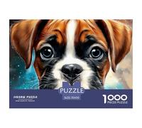 Boxer 1000 Pièces Animal de Compagnie Puzzle Adulte Difficile Jeu Éducatif Défi Jouet Divertissement Classique pour Adultes Et Enfants À Partir De 6 Ans Jeu pour Toute La Famille Décoration