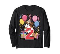 Boxer 2ème anniversaire garçon fille 2 ans deuxième deux Boxer Manche Longue