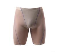 Boxer à rayures longues pour homme - Respirant - Séchage rapide - Pour un style de vie actif (2XL gris)