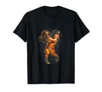 Boxer Abstrait Kid Design Urban Streetwear Print T-Shirt