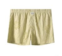 Boxer ample avec trou en jacquard pour homme - Vêtement de nuit respirant pour une utilisation décontractée à la maison (taille L, vert)