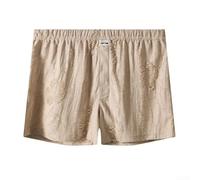 Boxer ample pour homme respirant avec trou en jacquard - Convient pour une maison et un salon confortables - Taille 3XL - Gris clair