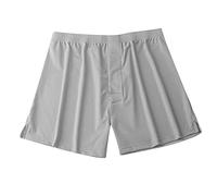 Boxer baggy pour homme - Grande taille - Respirant - En soie glacée - Coupe idéale pour le sport et la vie quotidienne, Gy1., L