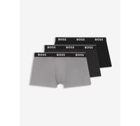 BOSS Lot de trois boxers courts avec taille à logo - Style Trunk 3P Power Desig, 50554443 Noir / Gris S