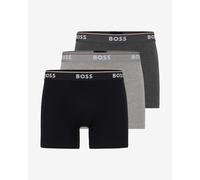 Boxer BOSS Power Logo Cotton noir gris clair gris foncé (3 unités) - M