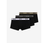 Boxer BOSS Trunk Power noir blanc beige 3 unités - XL