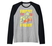 Boxer Boxing Frankenstein Fight Fight Halloween Pugilism Manche Raglan