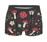Boxer Briefs Amanite Tue-Mouches Et Fleurs Boxer Homme Respirant Doux Trunk pour Le Quotidien Sports D'Été Hommes XXL