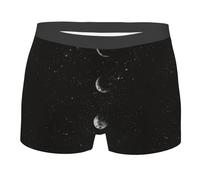 Boxer Briefs Phase De La Lune Caleçon Extensible Ajustés Shorty sous Vetement pour Le Quotidien Sports D'Été Hommes M